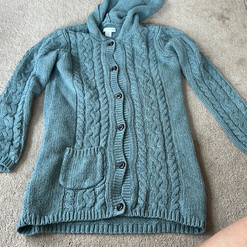 Garnet HIll Kids button down cardigan hooded size XL